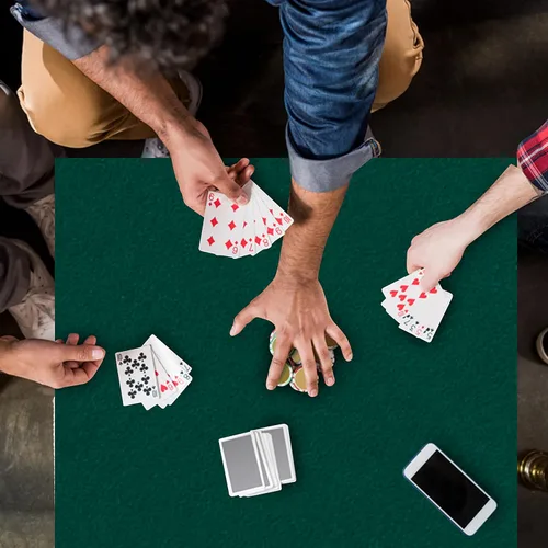 Miniatura 5 de Funda de fieltro para mesa de juego de cartas, póquer, mahjong, dominó, puente y juego de mesa, verde, 32 pulgadas