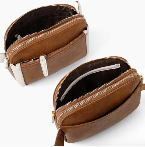Miniatura 6 de Riñoneras para mujer, impermeable, de piel sintética, con correa ajustable de 36 a 55 pulgadas, cintura moderna con 4 compartimentos