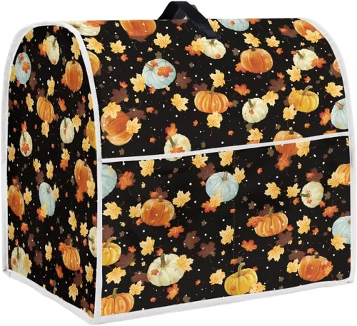 Miniatura 9 de Dreaweet Fall Pumpkin Print Kitchen Mixer Covers for Stand Mixer 4.5-5 qt, Kitchen Aid Accessories and Attachments, Washable