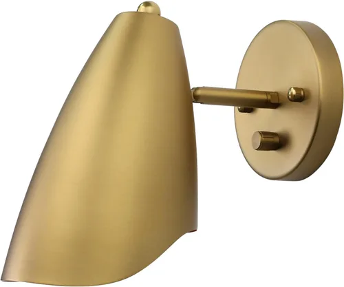 Miniatura 11 de Pathson Lámpara de pared ajustable con interruptor de atenuación, iluminación vintage de pared de noche con acabado negro mate, lámpara de pared