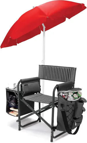 Miniatura 10 de Picnic Time Fusion – Silla plegable, Gris/Negro Gris Oscuro con Acentos Negros