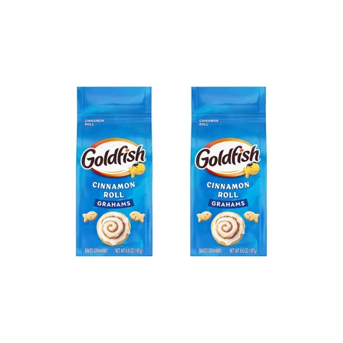 Miniatura 12 de Goldfish Grahams Galletas Snack Horneadas Sabor Rollo de Canela, Bolsa de 6.6 Oz