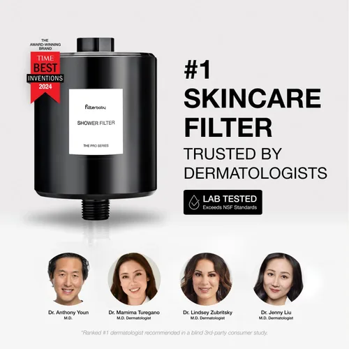 Miniatura 7 de Filterbaby Filtro de ducha totalmente metálico Pro – Certificado IAPMO según la norma NSF 177, desarrollado por médicos, reduce hasta un 99% de Negro