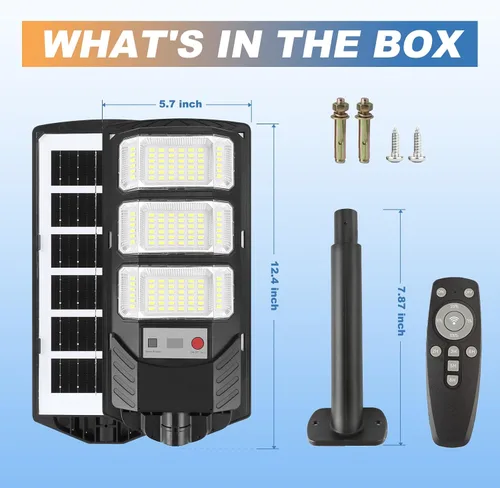 Miniatura 7 de Luces solares impermeables para exteriores, paquete de 2 unidades, luz solar de inundación con sensor de movimiento para exteriores, luz LED