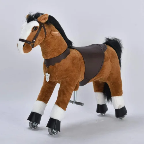 Miniatura 4 de Pony de acción UFREE, paseo en juguete, caballo móvil mecánico, diversión para niños de 3 a 9 años, altura de 36 pulgadas, M