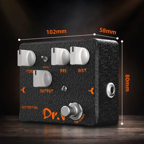 Miniatura 6 de Pedal de Bajo JOYO de Overdrive con Simulador de Amplificador de Tubo Mic'd Pedal Integrado de Salida DI y XLR para Grabación de Efectos Edición
