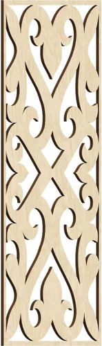 Miniatura 76 de Keene Paneles de pared decorativos de madera con calado, 9 3/8 pulgadas de ancho x 24 3/8 pulgadas de alto x 1/4 de alto, roble rojo rojo (Red Oak)