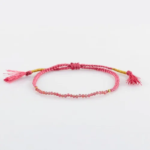Miniatura 11 de Thecraftman - Pulsera trenzada de cuentas naturales, cristales energéticos, regalo para ella, pulsera de protección de hilo trenzado de mano