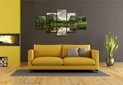 Miniatura 4 de Arte de Pared de Yosemite, Decoración de Pared del Parque Nacional Yosemite, Imagen de Paisaje de Montañas de California EE.UU., Impresión en 60Lx