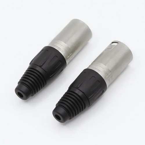 Miniatura 5 de Conector de cable XLR de 4 pines XLR de 4 pines, conector hembra de conector de micrófono, adaptador de audio para micrófono, paquete de 4