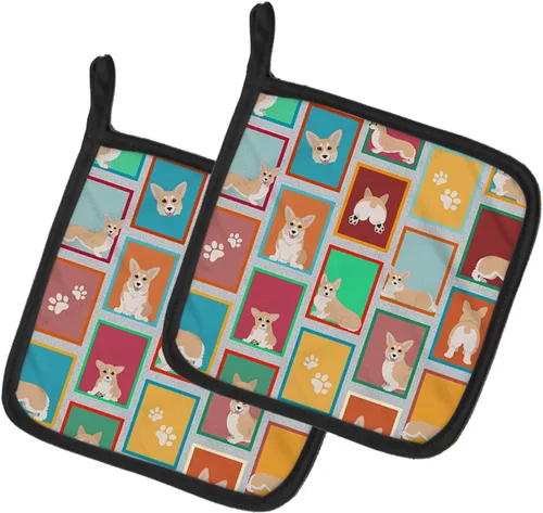 Miniatura 78 de Caroline's Treasures MLM1149PTHD - Juego de soportes para ollas de cocina resistentes al calor, almohadillas calientes para horno para cocinar