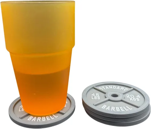 Miniatura 6 de Paquete de accesorios de escritorio con temática de gimnasio, soporte para tarjetas de visita con mancuernas, organizador de bolígrafos con pesas