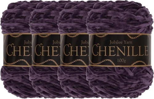 Miniatura 65 de JubileeYarn - Hilo de chenilla (3.53 oz/poliéster peinado, circonita), 1 pastel