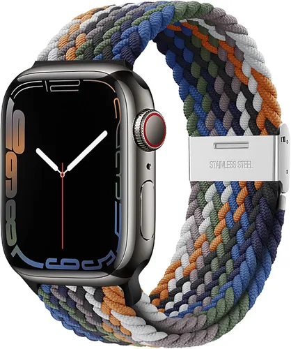 Miniatura 25 de Qimela Correa Compatible con Apple Watch de 1.49/1.57/1.61/1.65/1.73/1.77/1.77/1.93 pulgadas para Mujeres y Hombres, Correa Deportiva Solo Loop