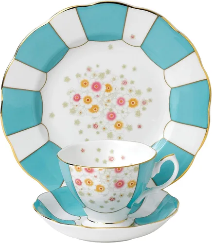 Miniatura 19 de Royal Albert 100 años 1990 - Juego de 3 piezas (taza de té, platillo y plato de 8")