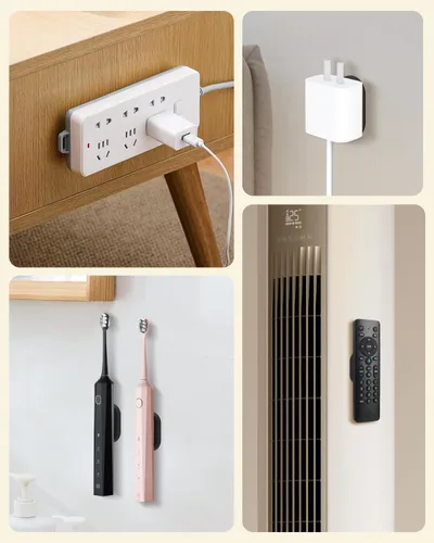 Miniatura 7 de Paquete de 6 soportes magnéticos para control remoto – Soporte de pared magnético de silicona mejorado para TV, ventilador y aire acondicionado