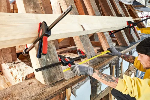 Miniatura 5 de BESSEY EHK SERIES - Fuerza de sujeción de 600 lb - 12 in - Juego de abrazaderas de gatillo EHKXL12 - Profundidad de garganta de 3.625 in.