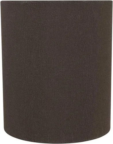 Miniatura 2 de Aspen Creative 58500A Drum Uno - Pantalla de lámpara en marrón oscuro, parte superior de 6.5 pulgadas x 6.5 pulgadas inferior x 7.5 pulgadas