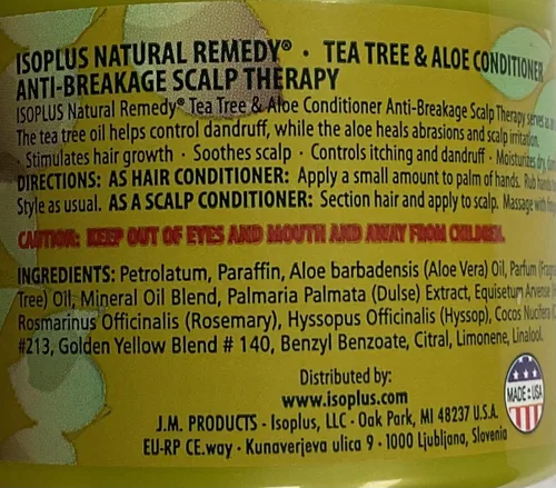 Miniatura 4 de ISOPLUS Natural Remedy T-Tree & Aloe Vera Acondicionador 3.75 Oz.