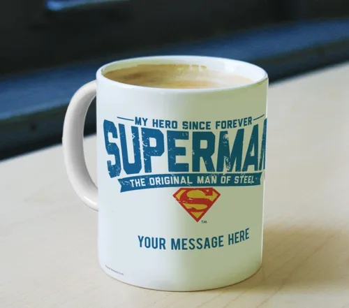 Miniatura 2 de Trend Setters Superman – Dad – Con licencia oficial – Taza de cerámica blanca de 11 onzas – perfecta para regalar o coleccionar WMUG795