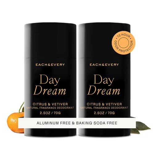 Miniatura 13 de Each & Every Desodorante sin aluminio para mujeres y hombres, fragancia natural, protección contra olores de 72 horas, desodorante no tóxico