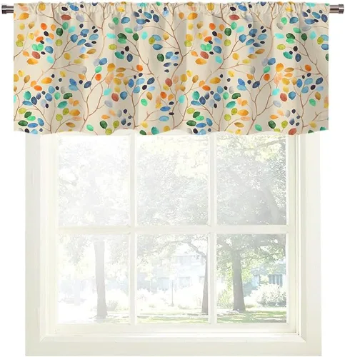 Miniatura 17 de Cortinas de cocina de estilo granja occidental con bolsillo para cortinero, pequeñas y cortas, estilo café rústico, cabaña, puerta de granero