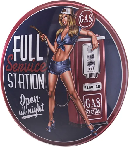 American Art Decor Letrero de metal con forma de cúpula – Decoración retro de habitación para bar, cueva de hombre, garaje, sala de juegos,