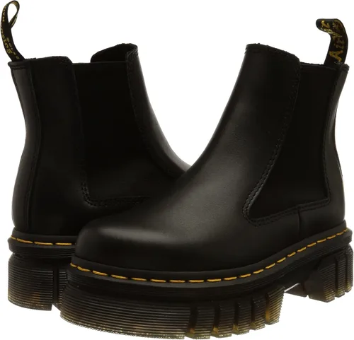 Miniatura 7 de Dr. Marents Audrick - Botas Chelsea con plataforma para mujer, color negro Nappa Lux