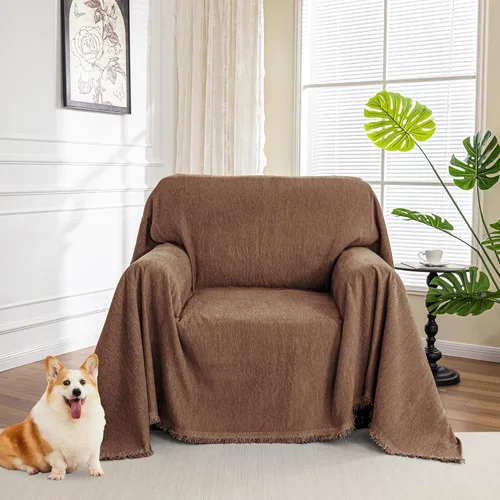 Miniatura 46 de MYSKY HOME Fundas para sillón, funda para silla reclinable, color beige, fundas de sofá para sofá modular en forma de L, fundas de sofá de gran