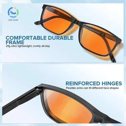 Miniatura 4 de G5 - Gafas de bloqueo de luz azul para mujeres y hombres, protección contra la fatiga ocular, bloqueadores de luz azul para leer