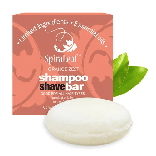 Miniatura 9 de SPIRALEAF Barra de champú y afeitado – Champú y barra de afeitado a base de plantas para todo tipo de cabello, fórmula concentrada con aceites