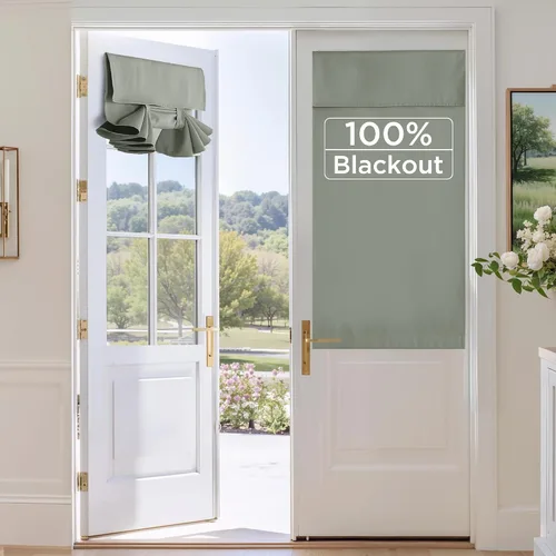 Miniatura 74 de RYB HOME 2 Paneles Cubierta de Ventana de Puerta de Aula, Persianas Opacas para Ventanas y Puertas de Aula Cubierta Persianas de Confinamiento