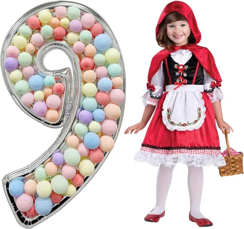 Miniatura 4 de Skywin Números grandes para decoración de fiestas: 8, números grandes para decoraciones de fiesta de 65 pulgadas (5.42 pies), marco de globo