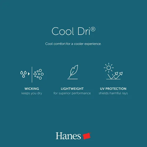 Miniatura 5 de Hanes Polo Cool Dri para hombre, polo de secado rápido para hombres, protección UPF 40+