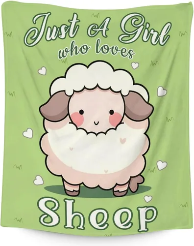 Miniatura 9 de Manta de oveja – Suave, mullida y cálida – Manta de tamaño regazo de 30 x 40 pulgadas para sofá, oficina, bonito regalo blanco para niños y niñas