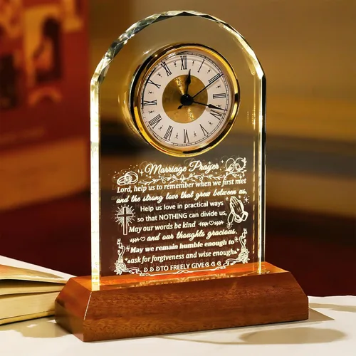 Miniatura 13 de Ornalrist Regalos de Jefe para Hombres y Mujeres Reloj de Cristal, Regalos para Jubilación Jefa Mujer - Regalo de Apreciación de Jefe para Hombres