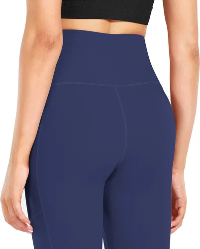 Miniatura 4 de Fengbay Pantalones de yoga de cintura alta, pantalones de yoga con bolsillo, control de abdomen, entrenamiento, correr, leggings de yoga elásticos