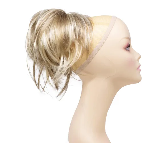 Miniatura 7 de Extensión de cabello ajustable, cola de caballo desarreglada, 12 pulgadas con pinzas, de Onedor, 10#