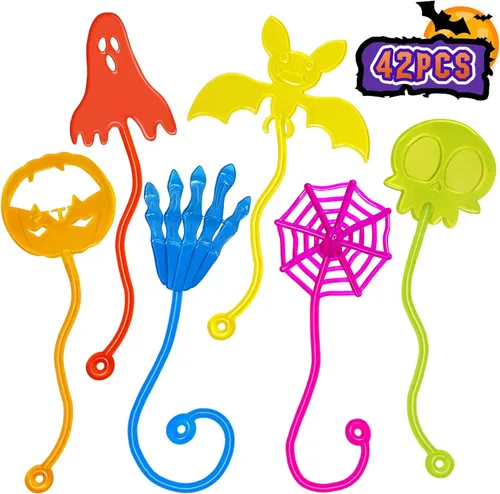 Miniatura 12 de Sticky Hands a Granel 36 Piezas Favores de Fiesta de Tractores y Autos para Niños Juguetes de Mano Pegajosa Elástica con Forma de Tractores Rellenos