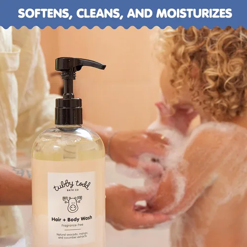 Miniatura 2 de TUBBY TODD Gel de baño y cabello - Champú para bebés y gel de baño - Suave y natural bebé era para recién nacidos, bebés y niños pequeños - No
