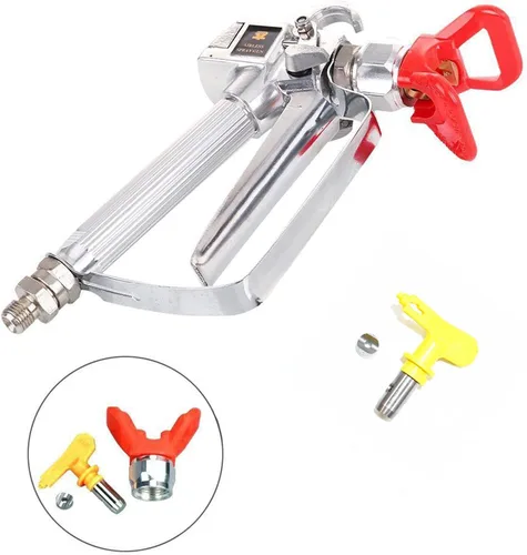 Miniatura 3 de Pistola pulverizadora de alta presión de 3600 PSI con junta giratoria de 517 puntas, pistola de pintura sin aire para rociar en paredes, muebles
