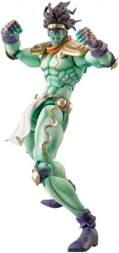 Miniatura 5 de QAHEART Figuras de Jotaro Kujo Bruno Bucciarati/Leone Abbacchi Figuras de Anime Estatuas de Acción Ultra Movibles Ornamentos Estrella Platino Verde