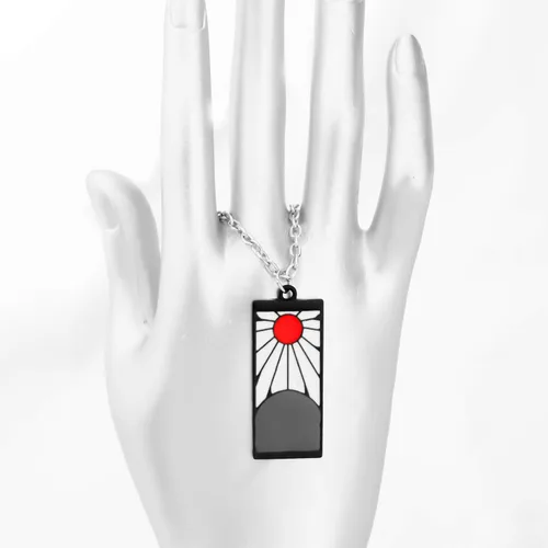 Miniatura 3 de FAADBUK Demon Anime Inspired Jewelry Tanjiro Necklace & Keychain Tanjirou Anime Cosplay Gifts