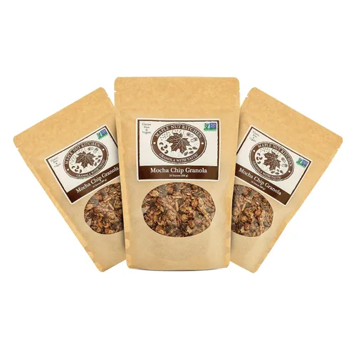 Miniatura 13 de Maple Nut Kitchen Granola de almendras y arándanos, sin gluten y vegana, mezcla abundante con avena, almendras y arándanos, 10 onzas