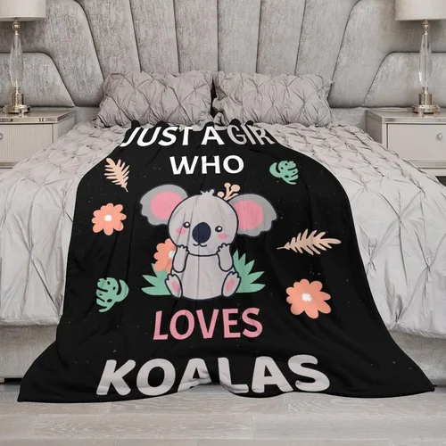 Miniatura 7 de Manta Koala suave, mullida y cálida, manta pequeña de 30 x 40 pulgadas para sofá, oficina, color blanco, bonito regalo para niñas y niños