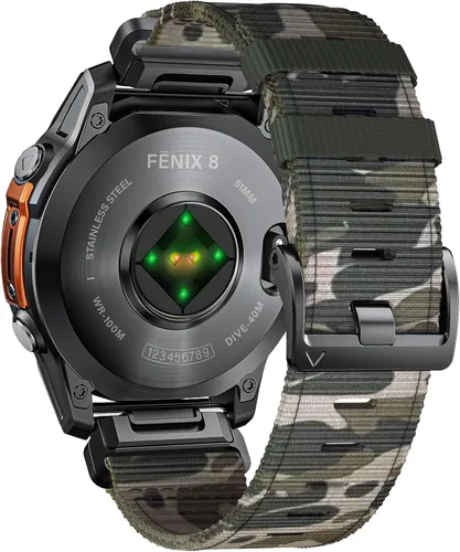 Miniatura 9 de Compatible con Garmin Fenix 6 Correa de reloj para Fenix 8 47mm/8 Pro 47mm/Fenix 7/Fenix 6 Pro/5/5 plus, 22 mm Quickfit Nylon Sport Correa de reloj