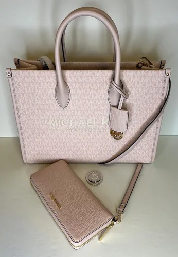 Miniatura 2 de Michael Kors Mirella MD EW - Bolsa de mano con logotipo grande continental y gancho para bolso