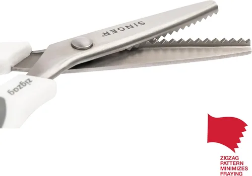 Miniatura 6 de SINGER Tijeras de 9" con dientes para tela - Tijeras en zigzag para tela