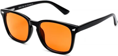Miniatura 22 de TIJN Lentes de bloqueo de luz azul para mujeres y hombres, marco transparente cuadrado, anteojos nerd anti luz azul, gafas para pantalla