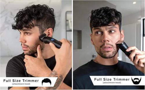 Miniatura 4 de baKblade Bodbarber - Kit de aseo para hombre 11 en 1, recortadora eléctrica de barba para hombres, peluquería de ingle, peluquería corporal